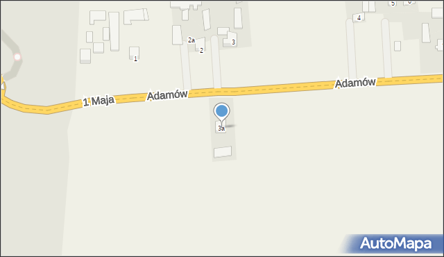 Adamów, Adamów, 3a, mapa Adamów