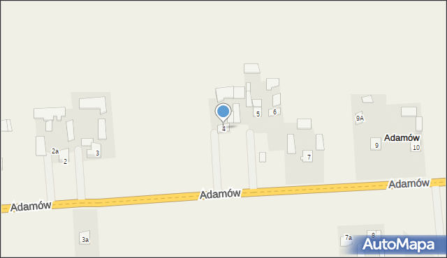 Adamów, Adamów, 4, mapa Adamów