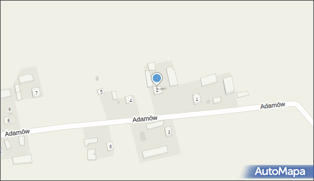 Adamów, Adamów, 2, mapa Adamów