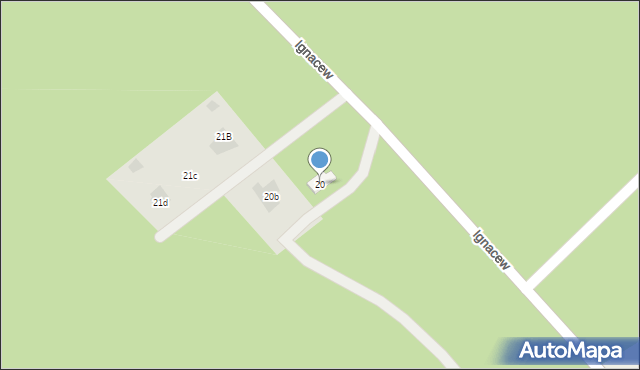 Adamów, Adamów, 20, mapa Adamów