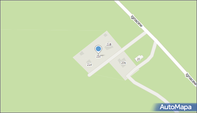 Adamów, Adamów, 21c, mapa Adamów