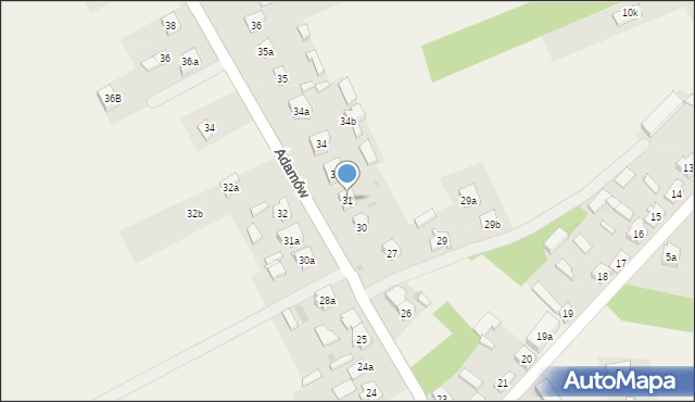 Adamów, Adamów, 31, mapa Adamów
