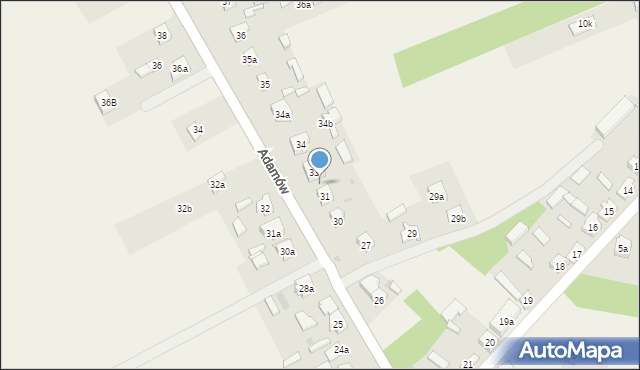Adamów, Adamów, 32, mapa Adamów