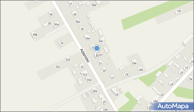 Adamów, Adamów, 33, mapa Adamów