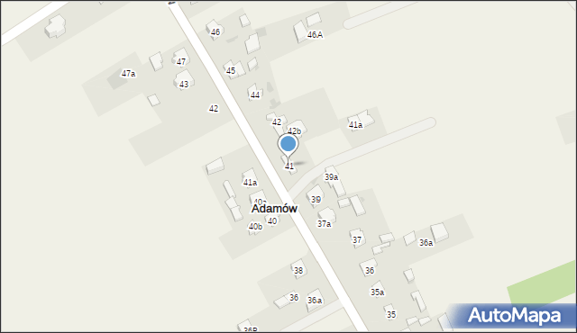 Adamów, Adamów, 41, mapa Adamów