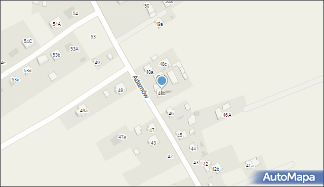 Adamów, Adamów, 48b, mapa Adamów