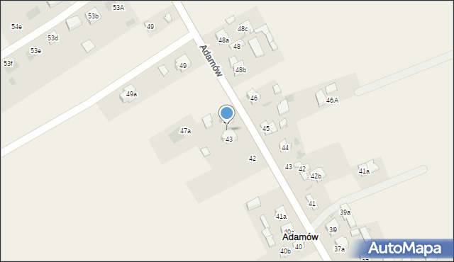 Adamów, Adamów-Kolonia, 45, mapa Adamów