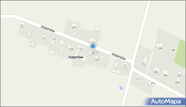 Adamów, Adamów, 12c, mapa Adamów