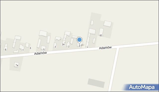 Adamów, Adamów, 2, mapa Adamów