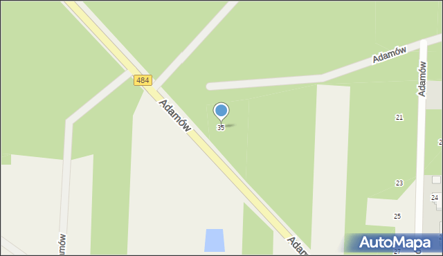 Adamów, Adamów, 35, mapa Adamów