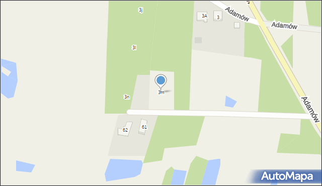 Adamów, Adamów, 3m, mapa Adamów