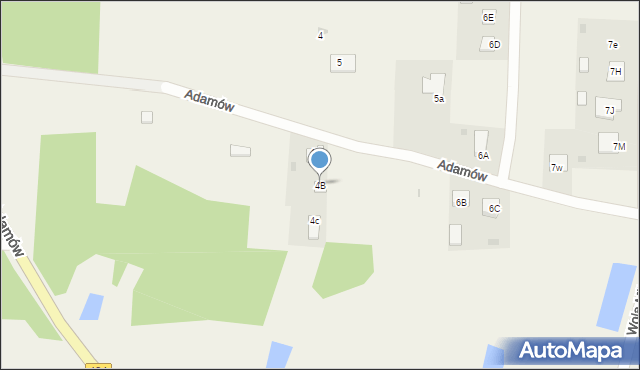 Adamów, Adamów, 4B, mapa Adamów