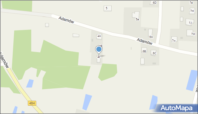 Adamów, Adamów, 4c, mapa Adamów