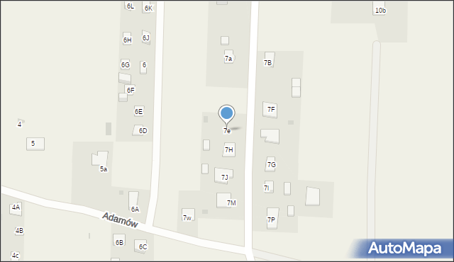 Adamów, Adamów, 7e, mapa Adamów