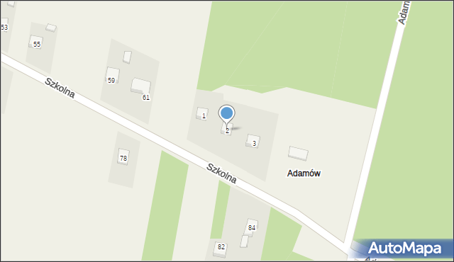 Adamów, Adamów, 2, mapa Adamów