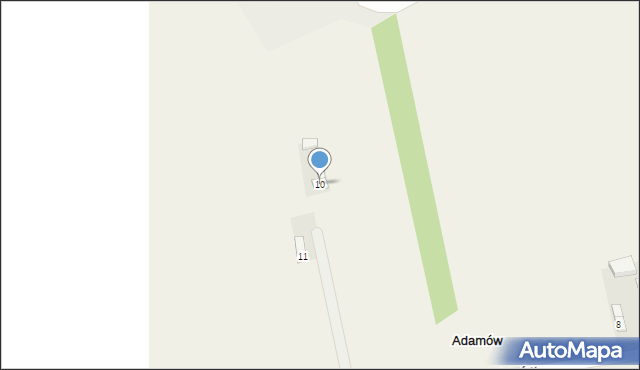 Adamów, Adamów, 10, mapa Adamów