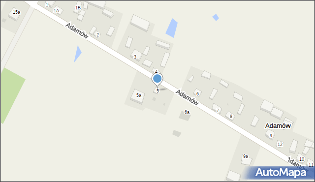 Adamów, Adamów, 5, mapa Adamów