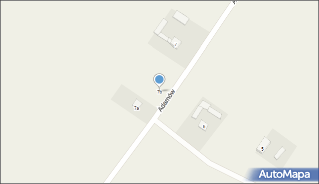 Adamów, Adamów, 7b, mapa Adamów