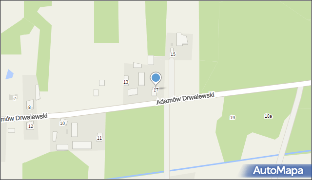 Adamów Drwalewski, Adamów Drwalewski, 17, mapa Adamów Drwalewski