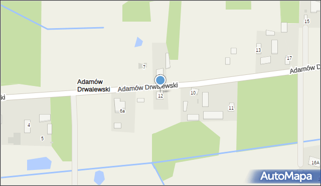 Adamów Drwalewski, Adamów Drwalewski, 9, mapa Adamów Drwalewski