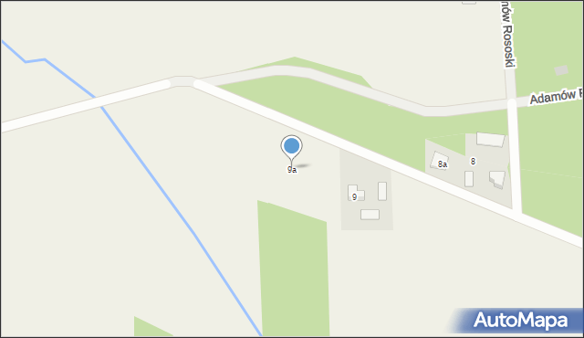 Adamów Rososki, Adamów Rososki, 9a, mapa Adamów Rososki
