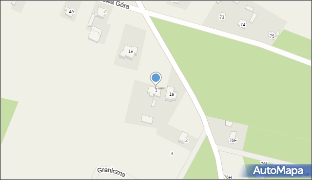 Adamowa Góra, Adamowa Góra, 1, mapa Adamowa Góra