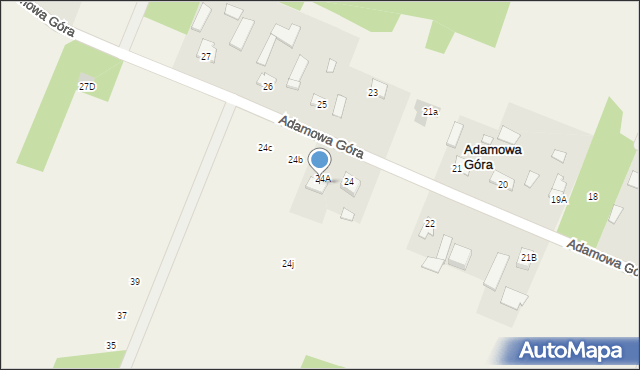 Adamowa Góra, Adamowa Góra, 24h, mapa Adamowa Góra