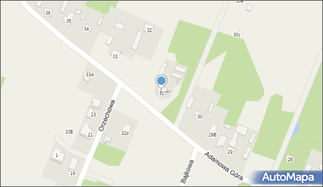 Adamowa Góra, Adamowa Góra, 31, mapa Adamowa Góra