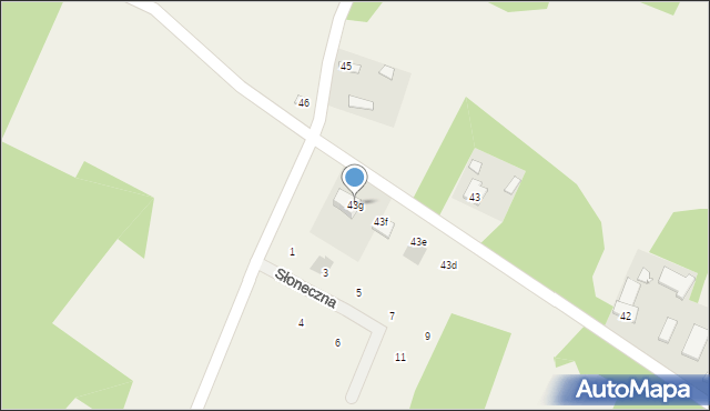 Adamowa Góra, Adamowa Góra, 43g, mapa Adamowa Góra