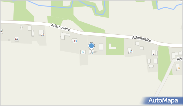 Adamowice, Adamowice, 11, mapa Adamowice