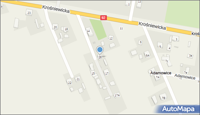 Adamowice, Adamowice, 16, mapa Adamowice