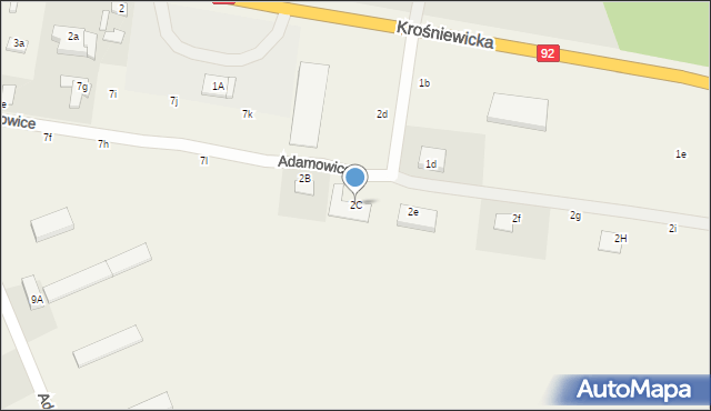 Adamowice, Adamowice, 2C, mapa Adamowice