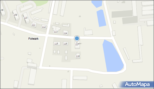 Adamówka, Adamówka, 117, mapa Adamówka