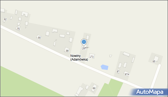 Adamówka, Adamówka, 247, mapa Adamówka