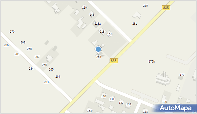 Adamówka, Adamówka, 263, mapa Adamówka