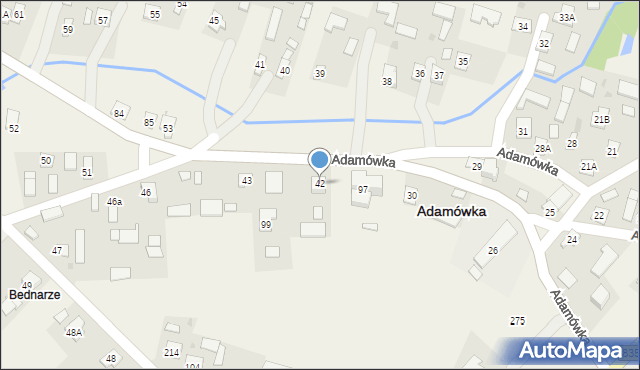 Adamówka, Adamówka, 42, mapa Adamówka