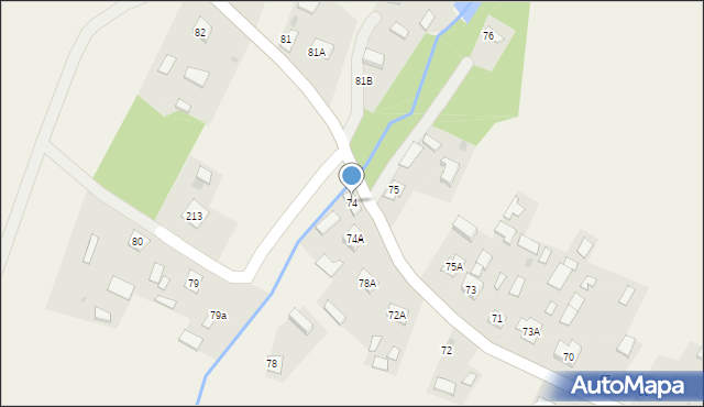 Adamówka, Adamówka, 74, mapa Adamówka