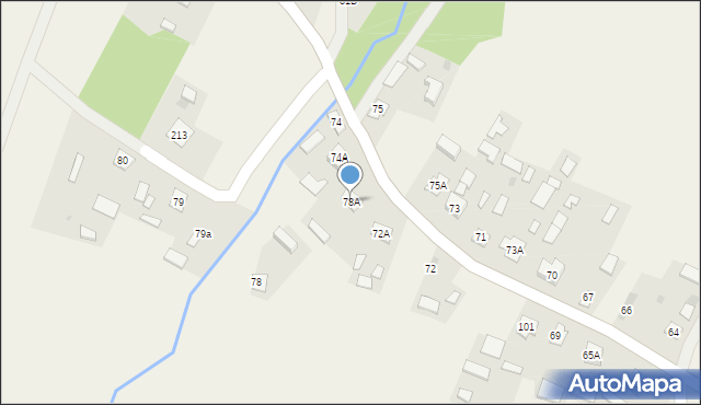Adamówka, Adamówka, 78A, mapa Adamówka