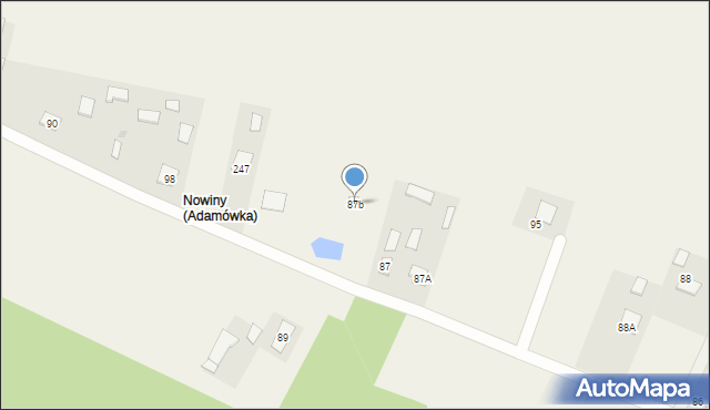Adamówka, Adamówka, 87b, mapa Adamówka