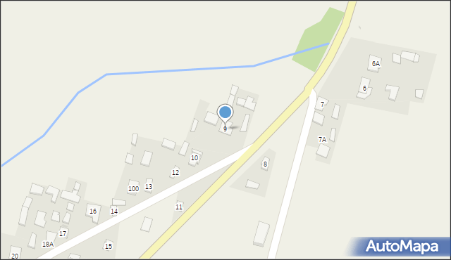 Adamówka, Adamówka, 9, mapa Adamówka