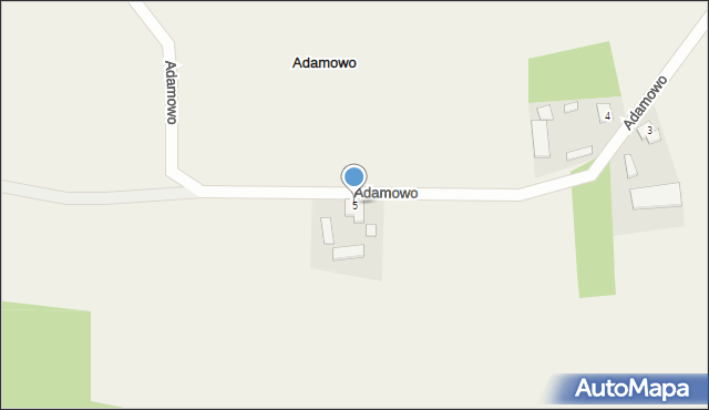 Adamowo, Adamowo, 5, mapa Adamowo