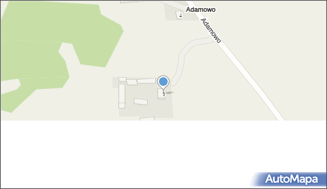 Adamowo, Adamowo, 3, mapa Adamowo