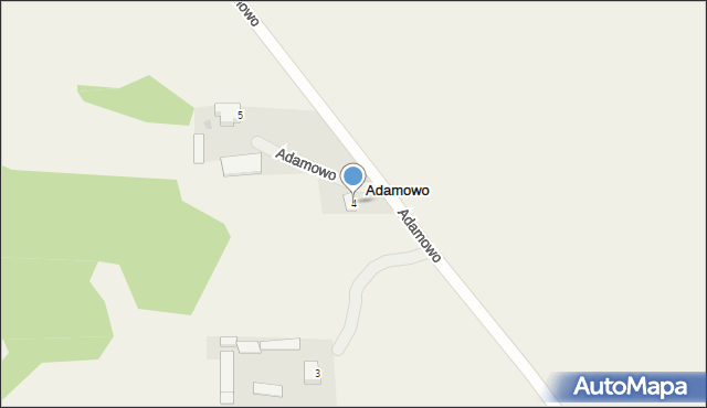 Adamowo, Adamowo, 4, mapa Adamowo
