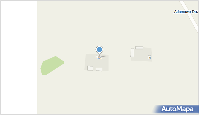 Adamowo, Adamowo, 7A, mapa Adamowo