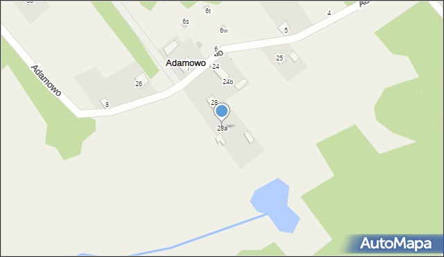 Adamowo, Adamowo, 28a, mapa Adamowo