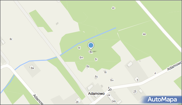 Adamowo, Adamowo, 6n, mapa Adamowo