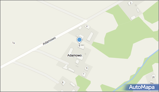 Adamowo, Adamowo, 5, mapa Adamowo