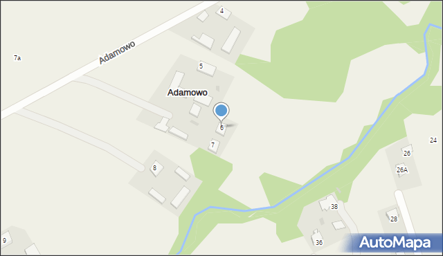 Adamowo, Adamowo, 6, mapa Adamowo
