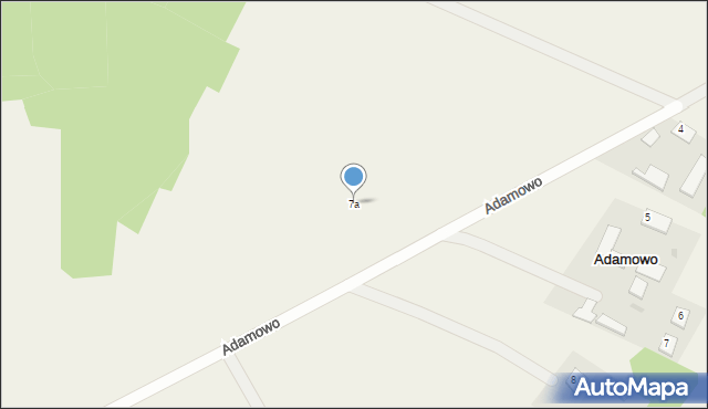 Adamowo, Adamowo, 7a, mapa Adamowo