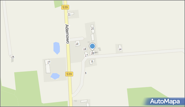 Adamowo, Adamowo, 16, mapa Adamowo